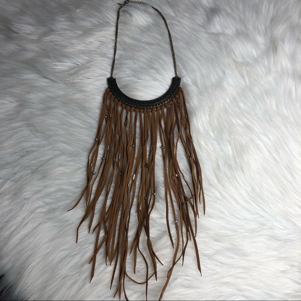 American Eagle Boho Fringe Necklace